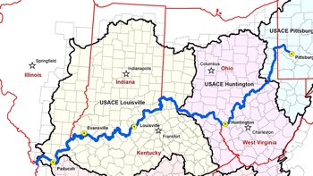 Ohio River map